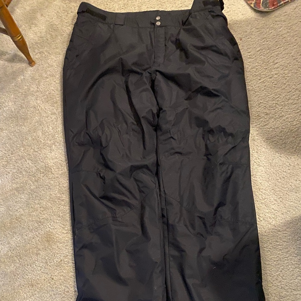 Columbia Men’s Snowboard Ski Pants Black Sz XXL OmniTech Waterproof